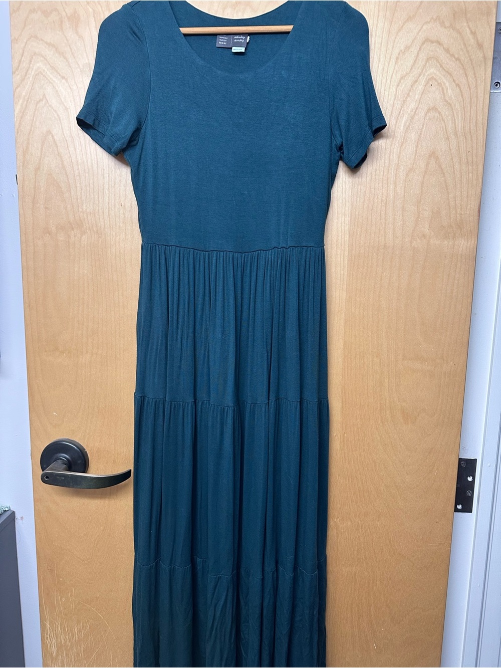 Saturday Sunday Green Tiered Maxi Dress Anthropologie